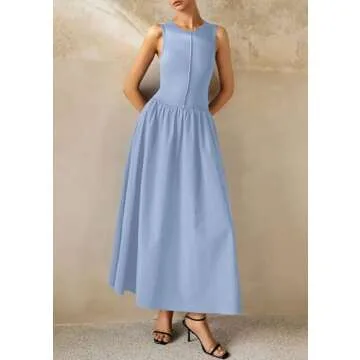 PRETTYGARDEN Maxi Dress 2025 Comfortable Summer Dress