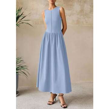 PRETTYGARDEN Maxi Dress 2025 Comfortable Summer Dress
