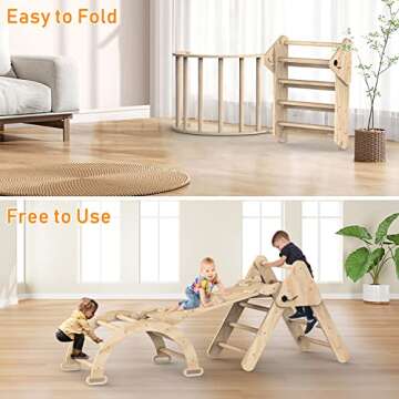 Toddler Climbing Toys Indoor Montessori Set for Active Play