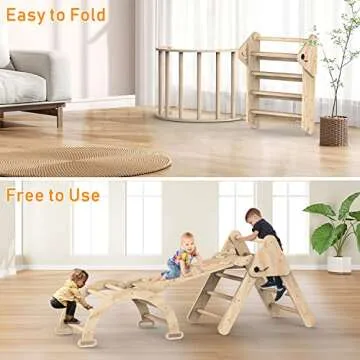 Toddler Climbing Toys Indoor Montessori Set for Active Play