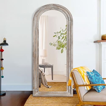 Trvone Arched Full Length Mirror - Rustic Elegance in Style
