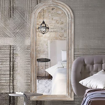 Trvone Arched Full Length Mirror - Rustic Elegance in Style