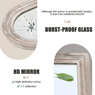 Trvone Arched Full Length Mirror - Rustic Elegance in Style