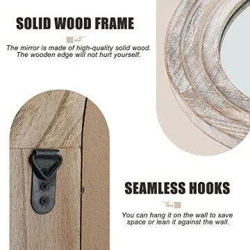 Trvone Arched Full Length Mirror - Rustic Elegance in Style