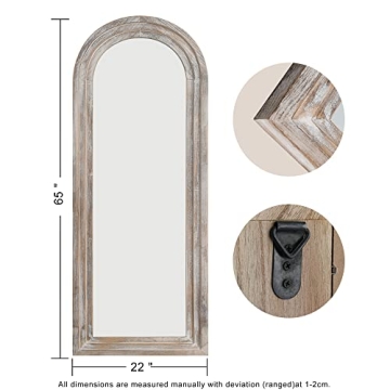 Trvone Arched Full Length Mirror - Rustic Elegance in Style