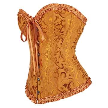 Frawirshau Gold Renaissance Corset Top - Women's Size S