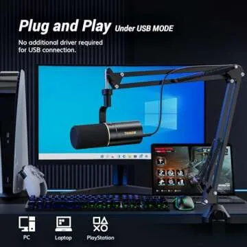 Professional TONOR Dynamic Microphone for Content Creators