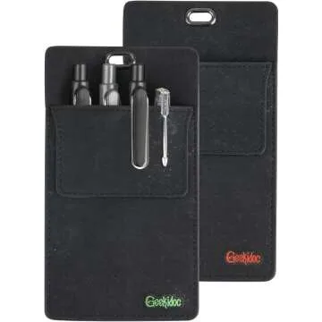 Geekidoc Cork Pocket Protector for Men - 2 Pack