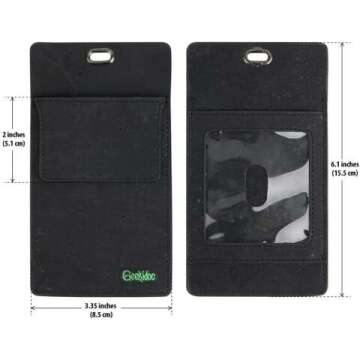 Geekidoc Cork Pocket Protector for Men - 2 Pack