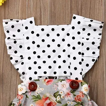Adorable Baby Girl Sunflower Lace Romper + Headband Set