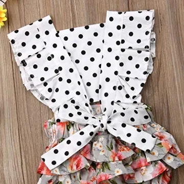 Adorable Baby Girl Sunflower Lace Romper + Headband Set