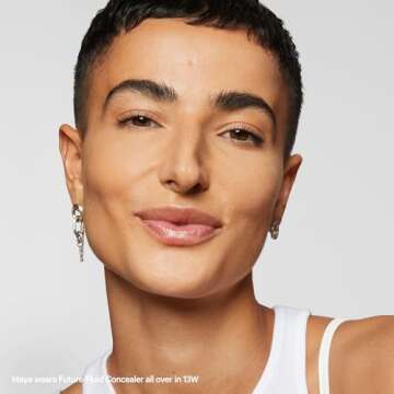 Milk Makeup Future Fluid All Over Cream Concealer, 13W (Medium with Warm Undertones) - 0.28 fl oz - Medium-to-Full Coverage - Up to 12-Hour Wear - Crease-Proof Finish - Vegan, Cruelty Free