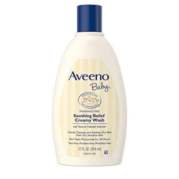 Aveeno Baby Soothing Hydration Creamy Body Wash with Natural Oatmeal, Baby Bath Wash for Dry & Sensi...