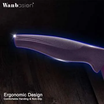 Wanbasion Purple Professional Kitchen Knife Set - Durable & Stylish