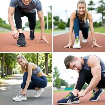 VESONNY No Tie Elastic Shoelaces - Reflective & Durable for Active Lifestyles