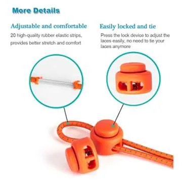 No Tie Elastic Shoelaces for All Footwear - VESONNY