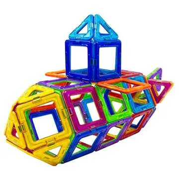 Magformers Challenger Set (112-pieces) Deluxe Magnetic Building Blocks, Educational Magnetic Tiles Kit, Magnetic Construction Shapes STEM Toy Set - 63077