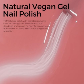 TOMICCA Peach Pink Gel Nail Polish for Lasting Beauty