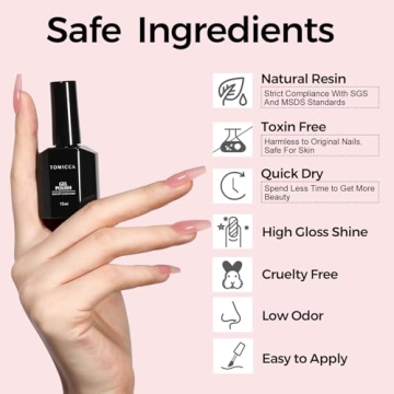 TOMICCA Peach Pink Gel Nail Polish for Lasting Beauty