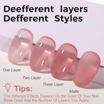 TOMICCA Peach Pink Gel Nail Polish for Lasting Beauty