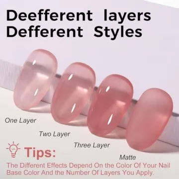 TOMICCA Peach Pink Gel Nail Polish for Lasting Beauty