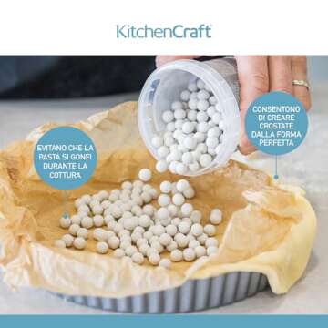 KitchenCraft Tub of Ceramic Baking Beans, 500g
