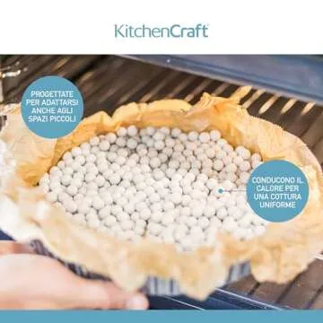 KitchenCraft 500g Ceramic Baking Beans for Perfect Pies