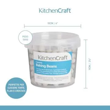 KitchenCraft 500g Ceramic Baking Beans for Perfect Pies