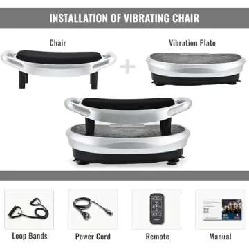 EILISON FITABS 3D Vibration Plate Exercise Machine - Ocsillation, Pulsation + 3D Motion Vibration Platform | Whole Body Viberation Machine for Lymphatic Drainage, Weight Loss, Recovery (Fitabs Silver)