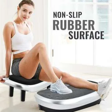 EILISON FITABS 3D Vibration Plate Exercise Machine - Ocsillation, Pulsation + 3D Motion Vibration Platform | Whole Body Viberation Machine for Lymphatic Drainage, Weight Loss, Recovery (Fitabs Silver)
