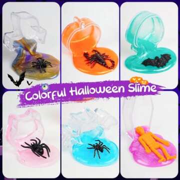 Halloween Party Favors Slime Kit for Kids - 24 Pcs