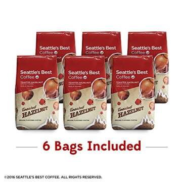 Seattle's Best Coffee Toasted Hazelnut Flavored Medium Roast Ground Coffee | 12 Ounce Bags (Pack of ...