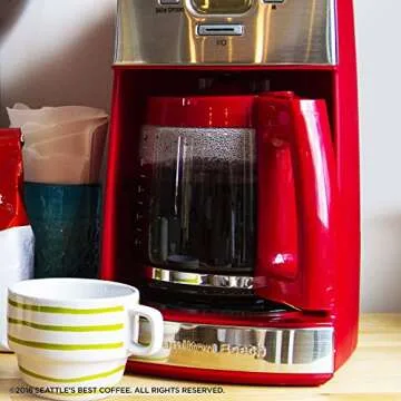 Seattle's Best Coffee Toasted Hazelnut Flavored Medium Roast Ground Coffee | 12 Ounce Bags (Pack of 6)