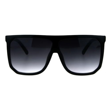 PASTL Oversized Flat Top Square Sunglasses for Unisex Fashion & UV400 Protection