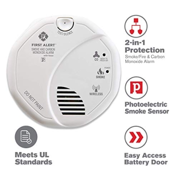 First Alert SCO5CN Smoke and CO Detector for Home Safety