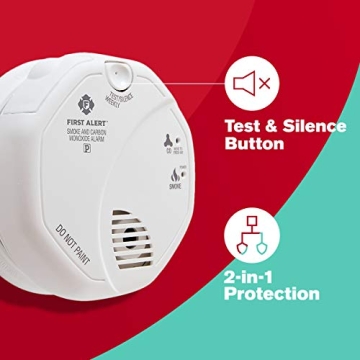 First Alert SCO5CN Smoke and CO Detector for Home Safety