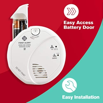 First Alert SCO5CN Smoke and CO Detector for Home Safety