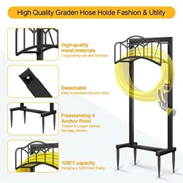 Shomextol Garden Hose Holder for Easy Hose Storage and Organization