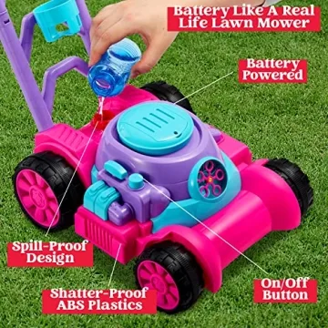 Sloosh Bubble Lawn Mower - Fun Outdoor Toy for Toddlers