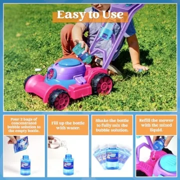 Sloosh Bubble Lawn Mower - Fun Outdoor Toy for Toddlers