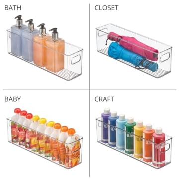 mDesign Plastic Kitchen Organizer for Pantry & Fridge