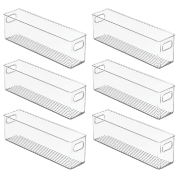 mDesign Plastic Kitchen Organizer for Pantry & Fridge