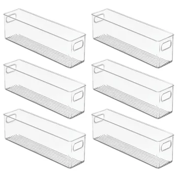 mDesign Plastic Kitchen Organizer for Pantry & Fridge