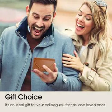 MaxGear Business Card Holder - Stylish Slim PU Leather Case