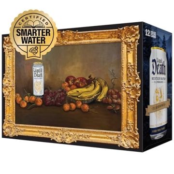 Liquid Death Mountain Water - 12-Pack Cans for Refreshment