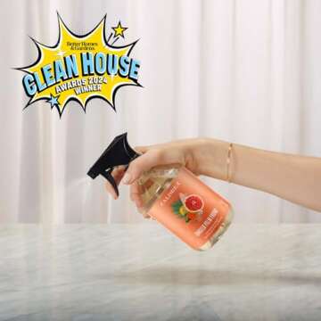 Caldrea Multi-surface CounterTop Spray Cleaner, Made With Vegetable Protein Extract, Tangelo Palm Frond Scent, 16 Oz