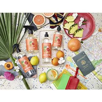 Caldrea Multi-surface CounterTop Spray Cleaner, Made With Vegetable Protein Extract, Tangelo Palm Frond Scent, 16 Oz