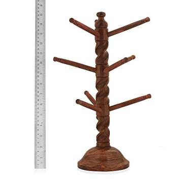 Indian Crafts Idea Decor Sheesham Wood Bangles Stand,Bangle Hanger,wood handers,9 Rod Bracelet Stand...