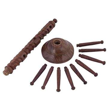 Indian Crafts Idea Decor Sheesham Wood Bangles Stand,Bangle Hanger,wood handers,9 Rod Bracelet Stand, Jewelry Display Stand Tower for Necklace, Bangle Storage Organizer,Bangle bracelet display stand