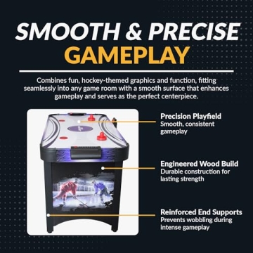 Hathaway Hat Trick 4-ft Air Hockey Table with Scoring